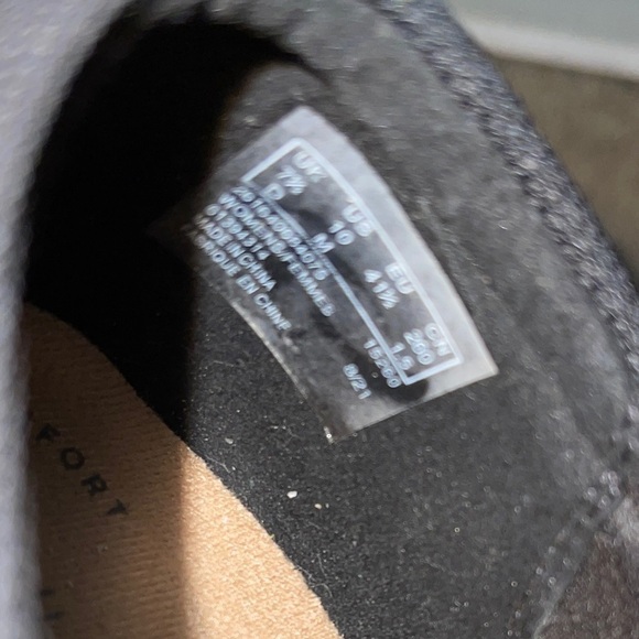 Clarks Comfort Angie Pearl Slip On Black Leather Clogs Loafers - Picture 8 of 10